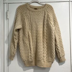 Cozy Cream Cable Knit Sweater